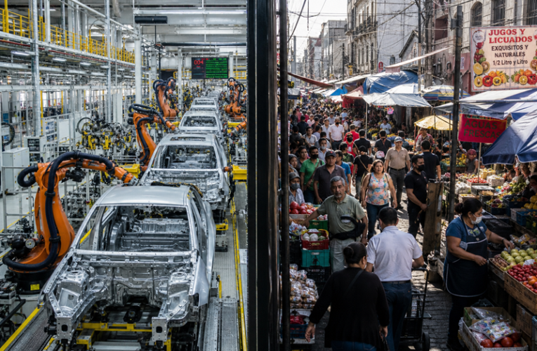 Productividad de México retrocede tras 25 años por brecha de informalidad estructural