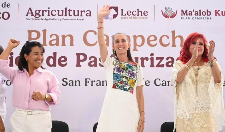 Sheinbaum inaugura planta de leche en Campeche con inversión de 130 MDP