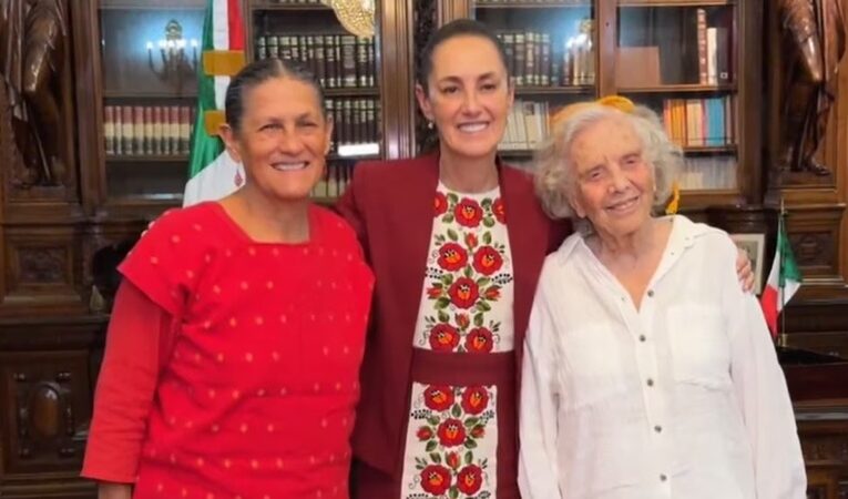 Claudia Sheinbaum felicita a Elena Poniatowska por su cumpleaños número 94