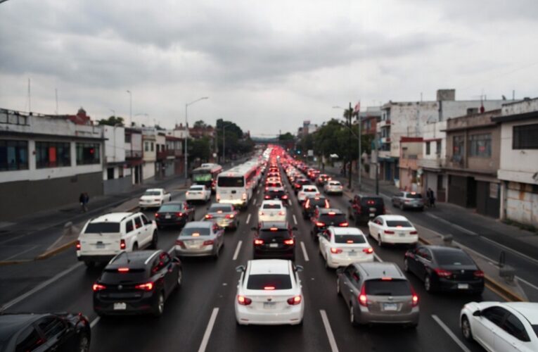 Movilidad CDMX: Tráfico pesado, red de Metro lenta y potencial pluvial