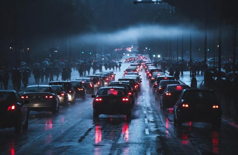 Movilizaciones civiles y lluvias colapsan movilidad y transporte en la CDMX