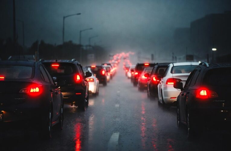 Lluvia retrasa avance en 8 líneas del Metro y satura vialidades CDMX