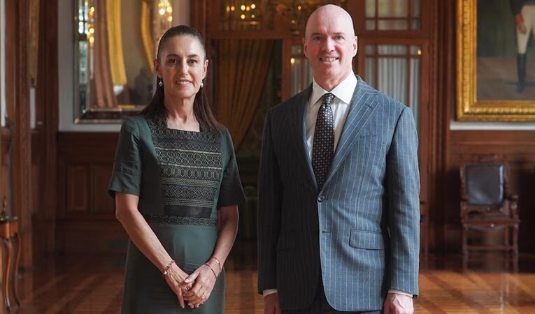 Claudia Sheinbaum y Ben Horowitz analizan certeza económica de México en Palacio Nacional