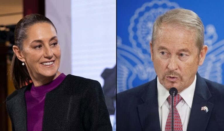 Claudia Sheinbaum y Ronald Johnson matizan tono de relación bilateral México-EEUU