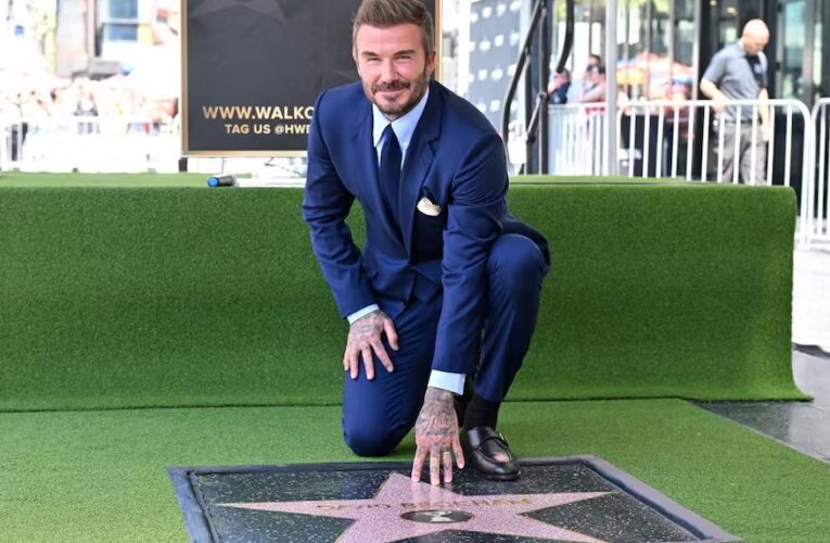 David Beckham recibe estrella en Paseo de la Fama de Hollywood