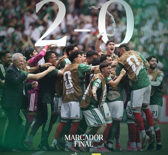 México debuta con triunfo 2-0 ante Sudáfrica