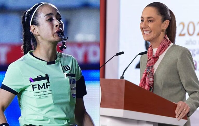 Claudia Sheinbaum celebra designación de Katia García en el Mundial