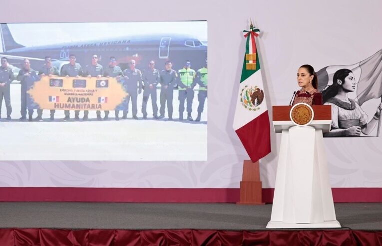 Claudia Sheinbaum confirma envío de ayuda militar y médica tras sismos en Venezuela